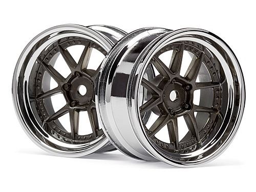 HPI Dy-Champion 26mm Wheel (Chrome/Bronze/6mm Os/2Pcs)