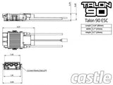 CASTLE Talon 90 , 25V 90 AMP ESC, with high output BEC