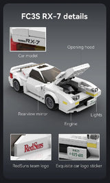 Cada Initial D 1:24 Mazda Fc3S Rx-7 Car - 282 Pcs