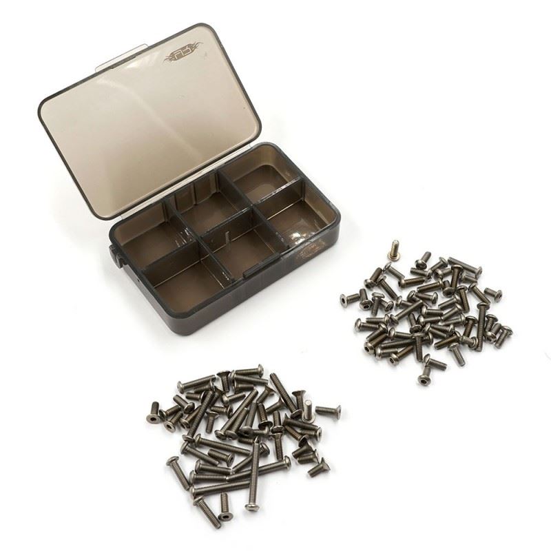 Yeah Racing Titanium Screw Assorted Set w/Box For Tamiya XV-02