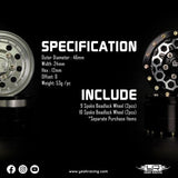 Yeah Racing 1.55 Aluminum Cnc 10 Spoke Beadlock Rims 2Pcs