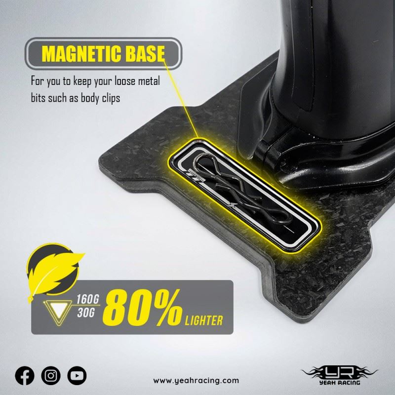 Yeah Racing Graphite Base Plate For Noble Nb4 / Pro / Plus