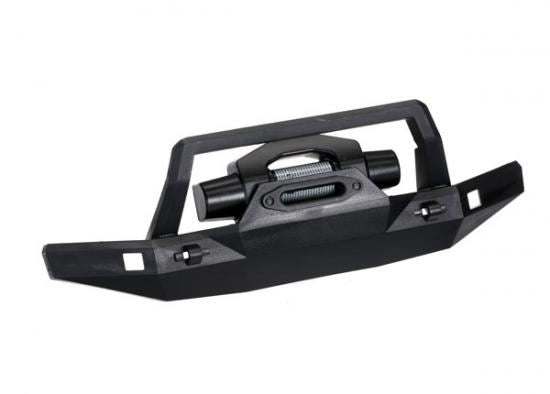 TRAXXAS Bumper, front (178mm wide)/ winch/ 2.6x8 BCS (1)