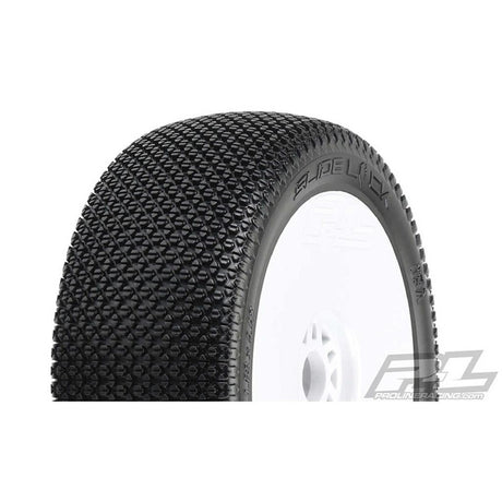 Proline 1/8 Slide Lock M3 Front/Rear Buggy Tires Mounted 17mm White