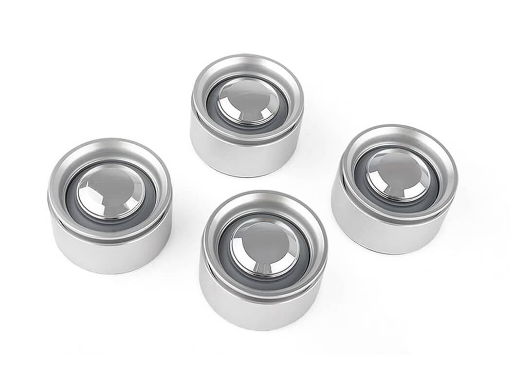 Rc4Wd Steam Roller 1.55  Aluminium Cap Wheels (4)