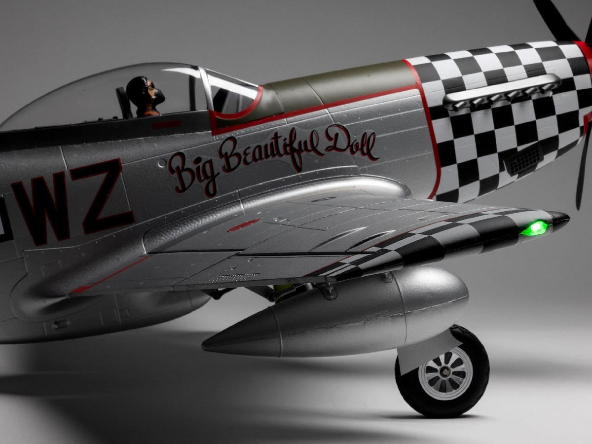 E Flite P-51D Mustang Inbig Beautiful Dollin 1.5M Pnp