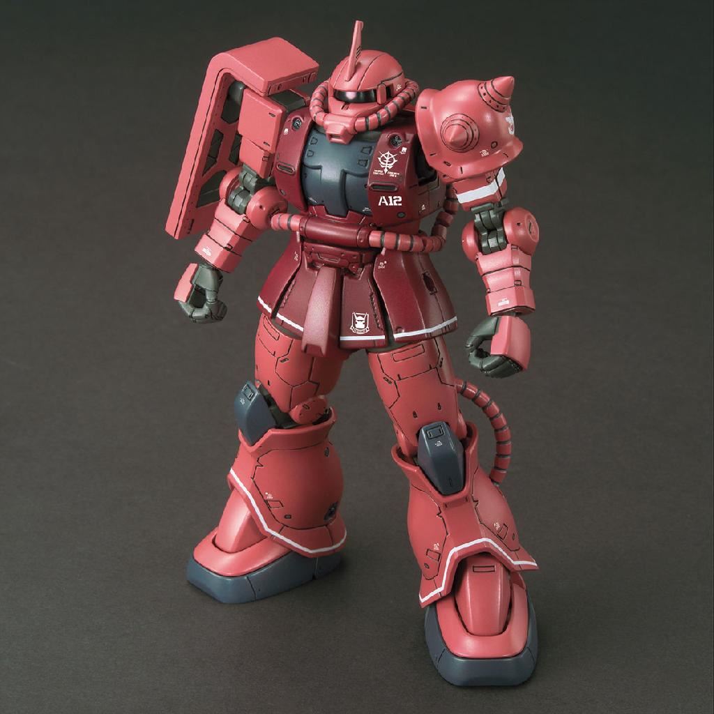 Bandai Hobby Hg 1/144 Ms-06S Zaku Ii Principality Of Zeon Char Aznable'S Mobile Suit (Red Comet Version)