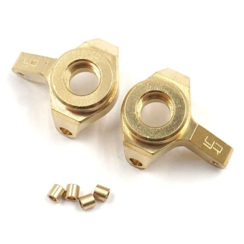 Yeah Racing Brass Front Steering Knuckles Set For Axial SCX24