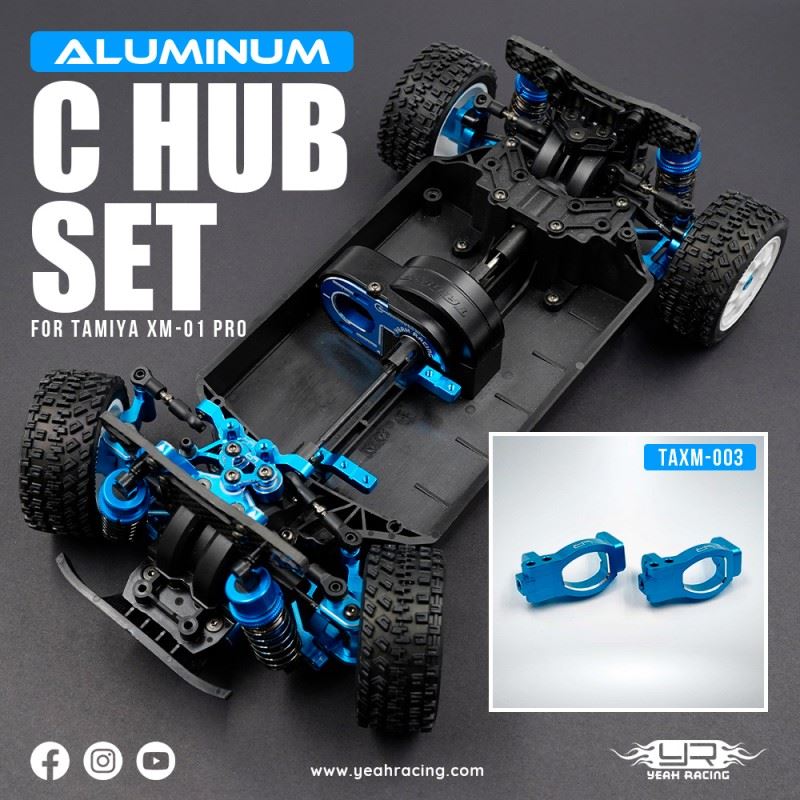 Yeah Racing Aluminum C Hub Set For Tamiya Xm-01 Pro