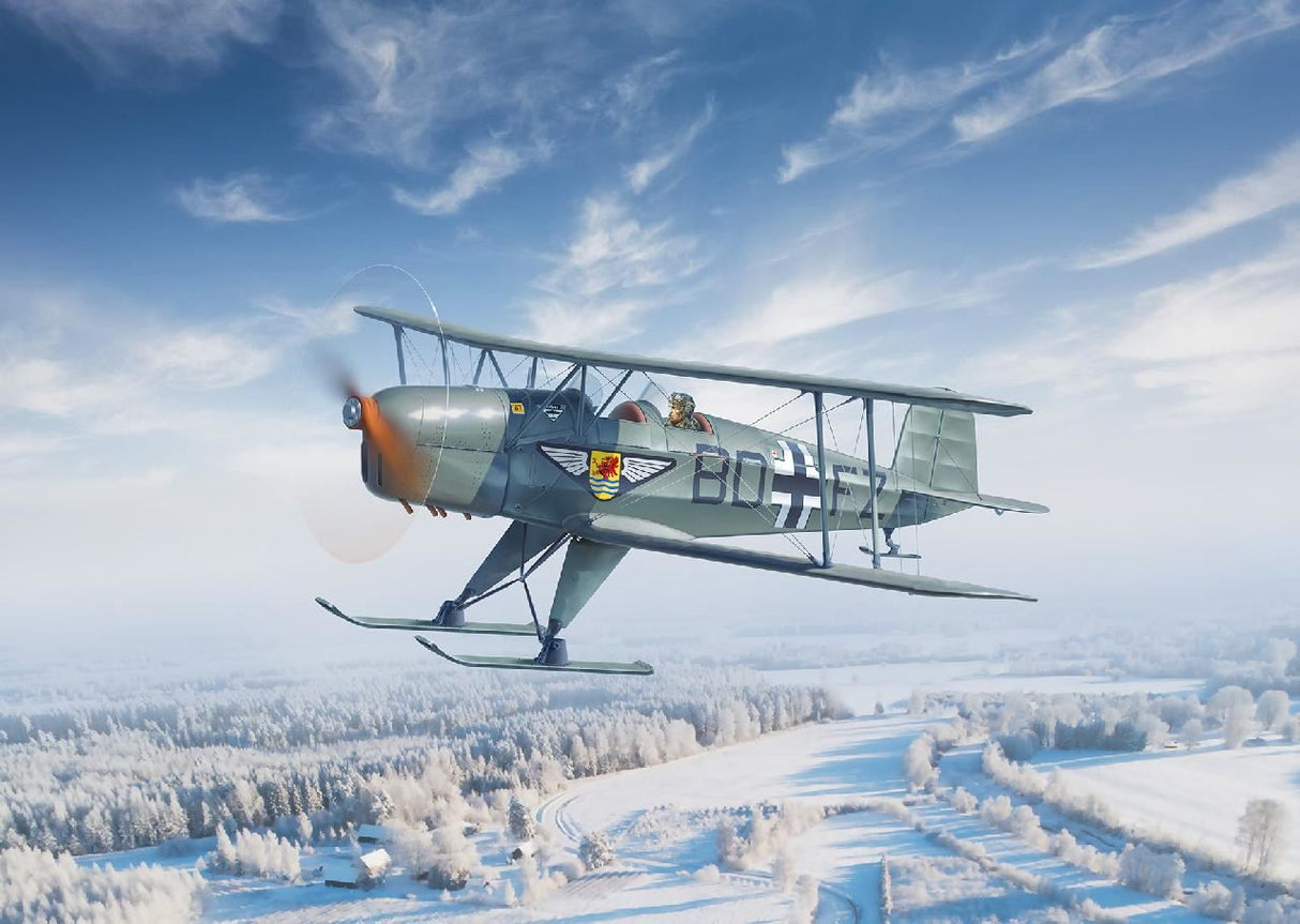 Icm Bücker Bü 131D (Winter Version), Wwii German Training Aircraft