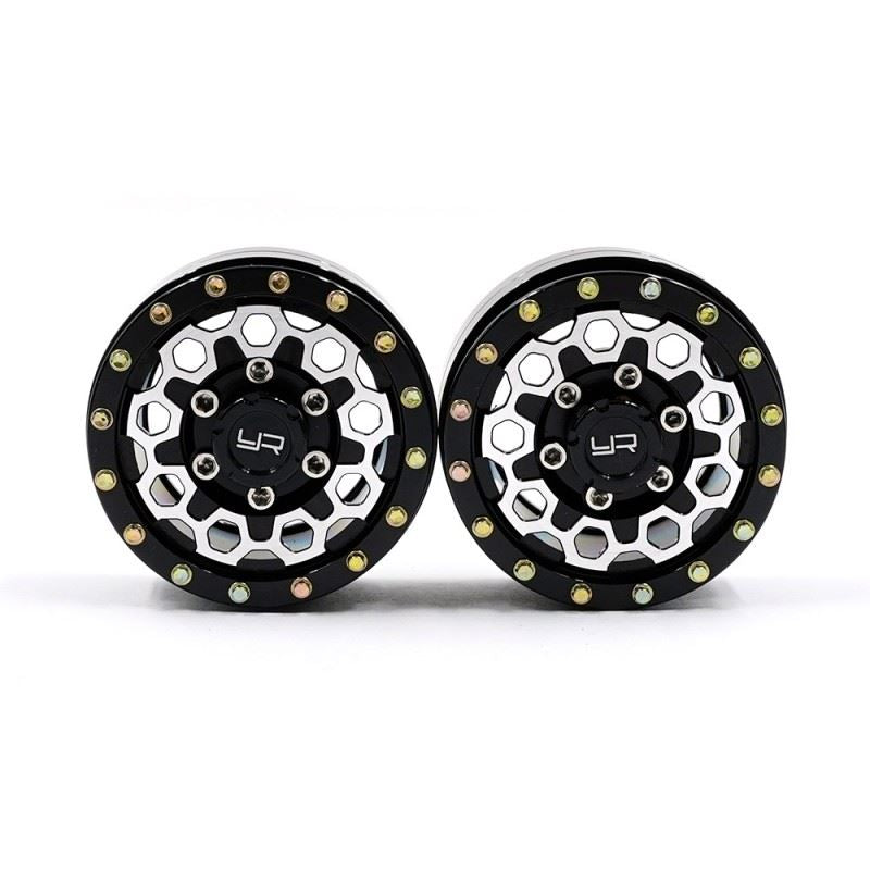 Yeah Racing 1.55 Aluminum Cnc 9 Spoke Beadlock Wheel 2Pcs