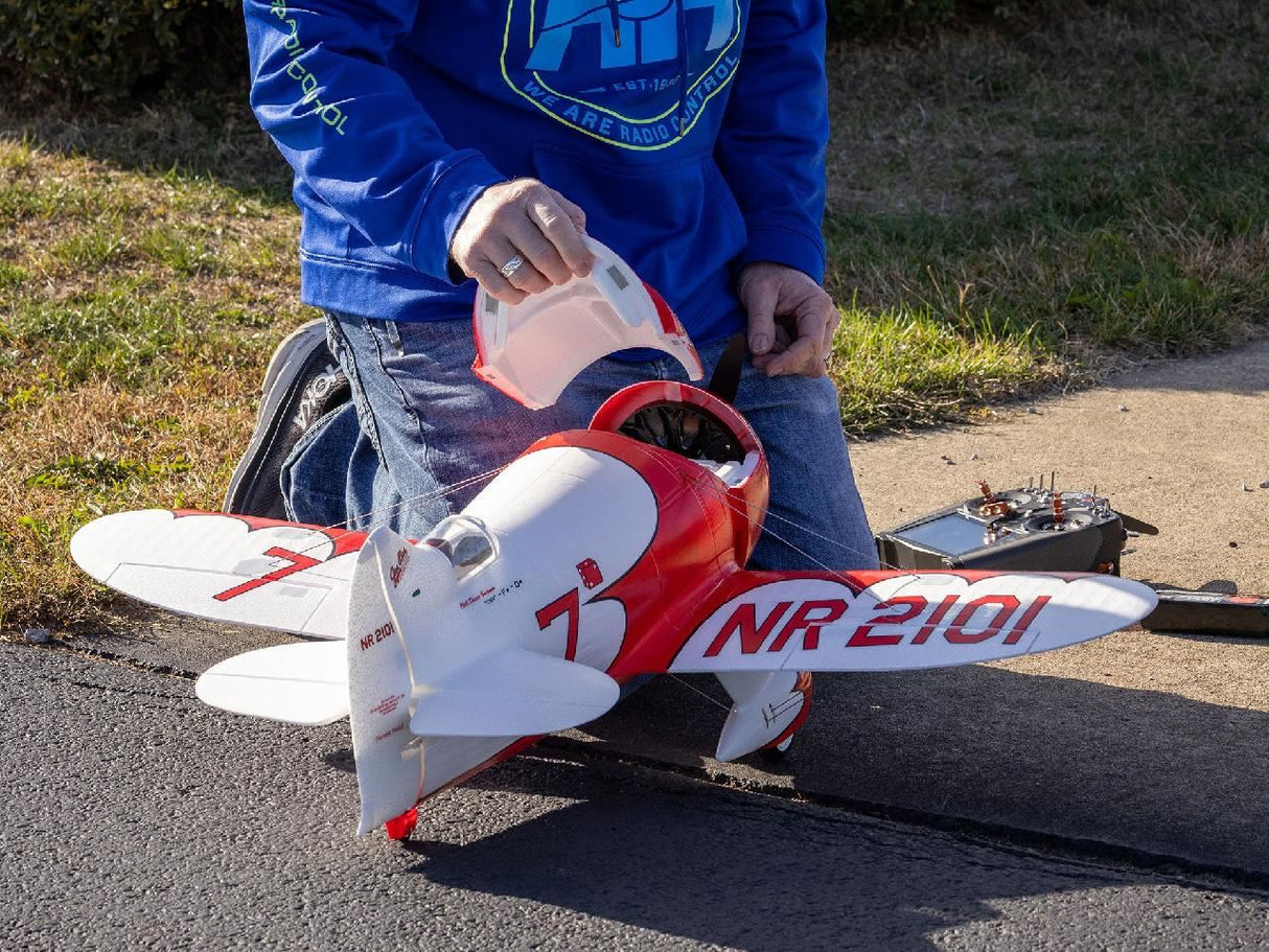 E Flite Gee Bee R-2 1.0M Bnf Basic With As3X+ And Safe Select