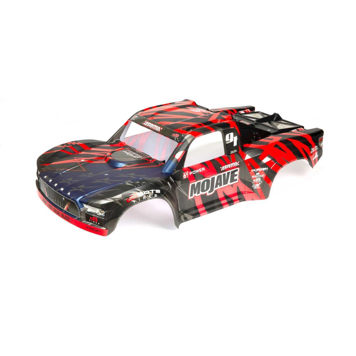 Arrma MOJAVE 6S BLX Finished Body (Black/Red) (ARA411004)