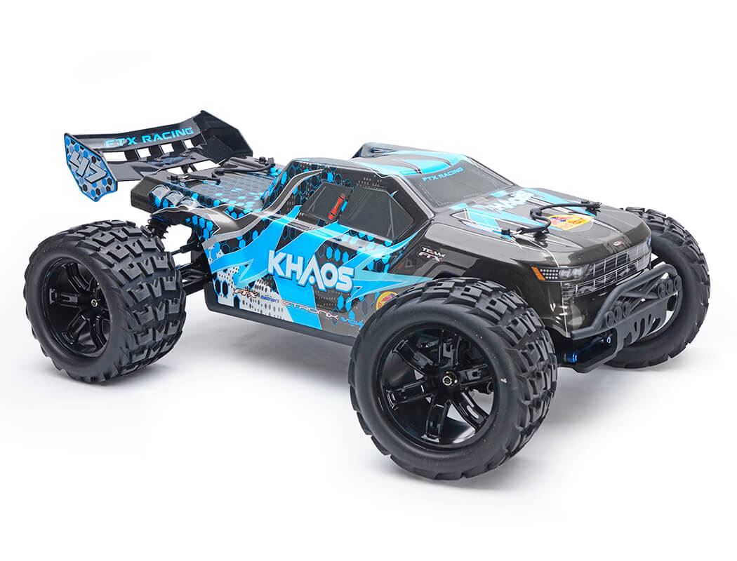 Ftx Khaos 1/10 Brushless 4Wd Truggy Rtr With 3S Lipo And Charger - Blue