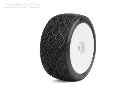 Jetko J Zero Super Soft 1:8 Truggy Pre-Glued On White Rims (2)
