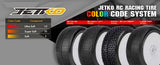 Jetko Sting Super Soft 1:8 Buggy Pre-Glued White Revo Rims (2)