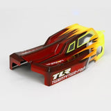 TLR Cab FWD Body & Wing Set, Clear,w/stickers: 22-4