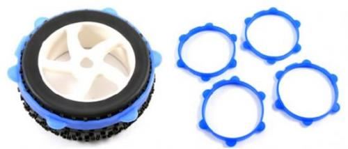 FASTRAX 1/10TH RUBBER TYRE BANDS BLUE (PAIR)