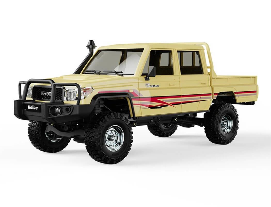 Udi Rc Toyota Land Cruiser Rtr 1/18 Double Cab B/Less Sand
