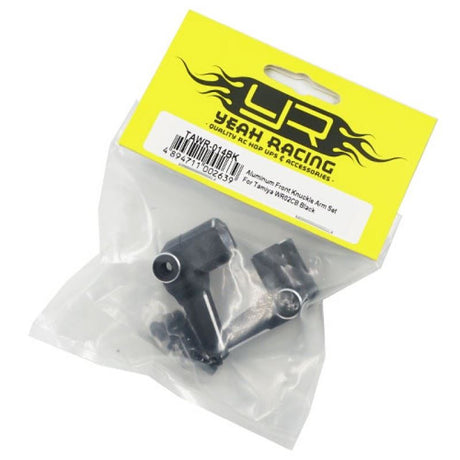 Yeah Racing Aluminum Front Knuckle Arm Set For Tamiya WR02CB Black