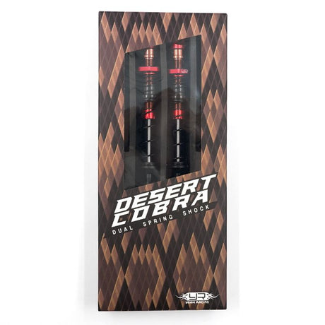 Yeah Racing 100mm Desert Cobra Dual Spring Damper Pair Red For 1/10 RC Offroad