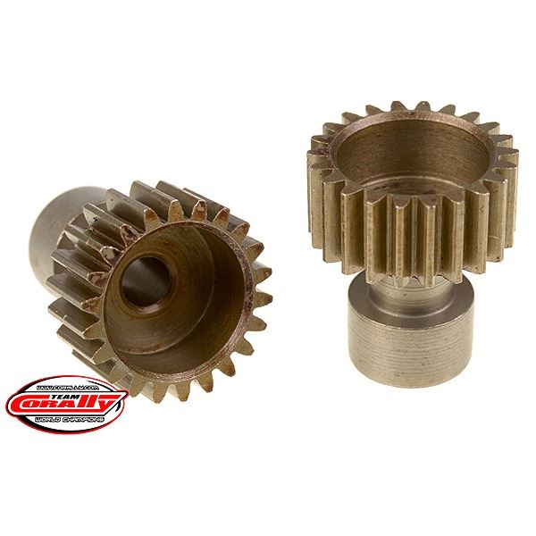 Corally 48 Dp Pinion Long Boss Hardened Steel 22 Teeth Dia. 3.17mm