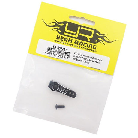 Yeah Racing 25T 7075 Aluminum Servo Arm Horn Crawler For Futaba Savox Black