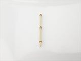 RACTIVE 2 Hole Stanchion, Brass 30mm (Pk10)