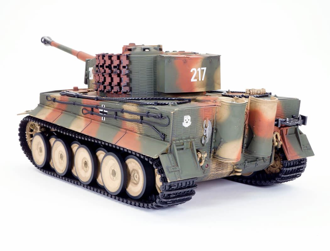 TAIGEN 1 24 TIGER 1 IR BATTLE TANK MIDDLE VERSION - CAMO