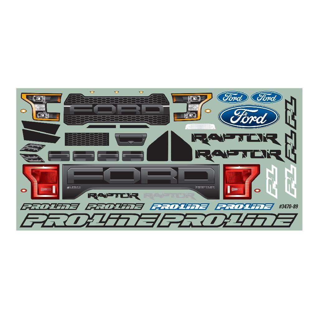 Proline 1/10 2017 Ford F-150 Raptor Clear Body: Stampede