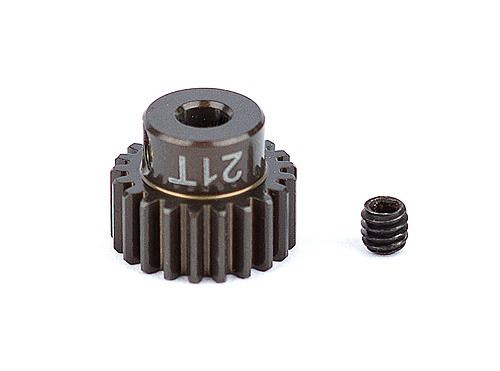 ASSOCIATED FACTORY TEAM ALUM. PINION GEAR 21T 48DP 1/8"SHAFT