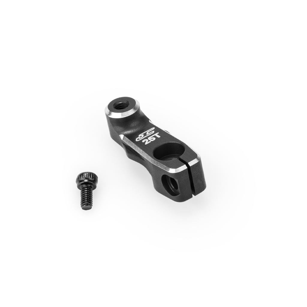 25T Rc10B7 15.5Mm Alloy Clamping Servo Horn- Black