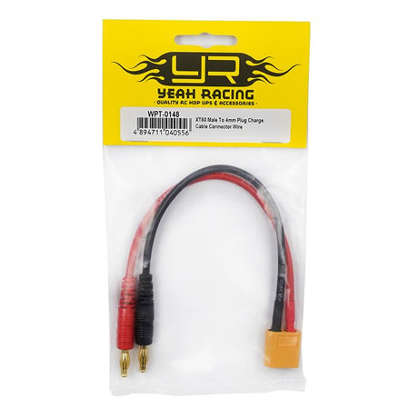 Yeah Racing XT60 Male To 4mm Plug Charge Cable Connector Wire
