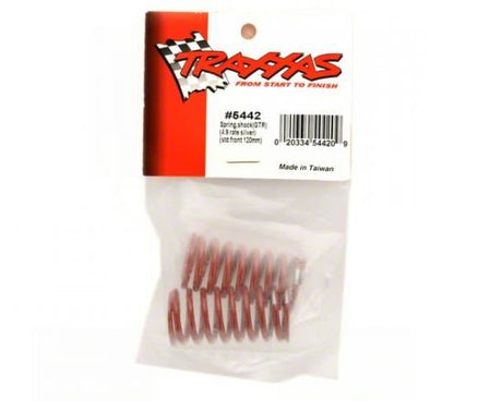 TRAXXAS Spring, shock (red)(GTR)(4.9 rate silver)(std.front120mm)1pr