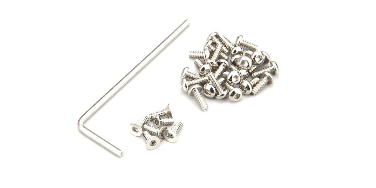 Screw Set Kyosho Mini-Z Awd - Button Hex (Nickel)