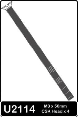 Schumacher SPEED PACK - M3 x 50 Csk Screws