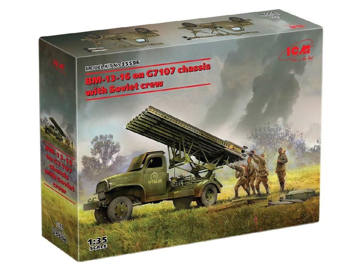 Icm Bm-13-16 On G7107 Chassis With 4 Soviet Crew Figures