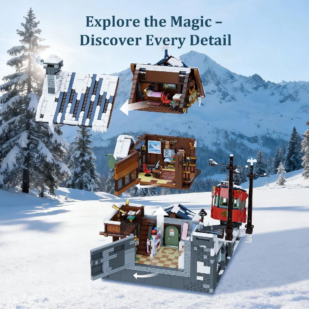 Pantasy Mountain Summit Ski Cabin - 3135 Pcs