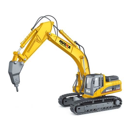 HuiNa 1/40 Diecast Drill Excavator Static Model