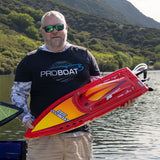 Proboat Sonicwake 36In V3 Self-Righting V-Hull Boat Rtr, Red