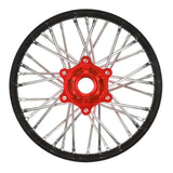 Pro 1/4 Pro-Spec Aluminum V2 Bead Rear Wheel Black/Red (1): Prom