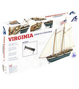 Artesania 1/40 VIRGINIA AMERICAN SCHOONER 2022 with stand