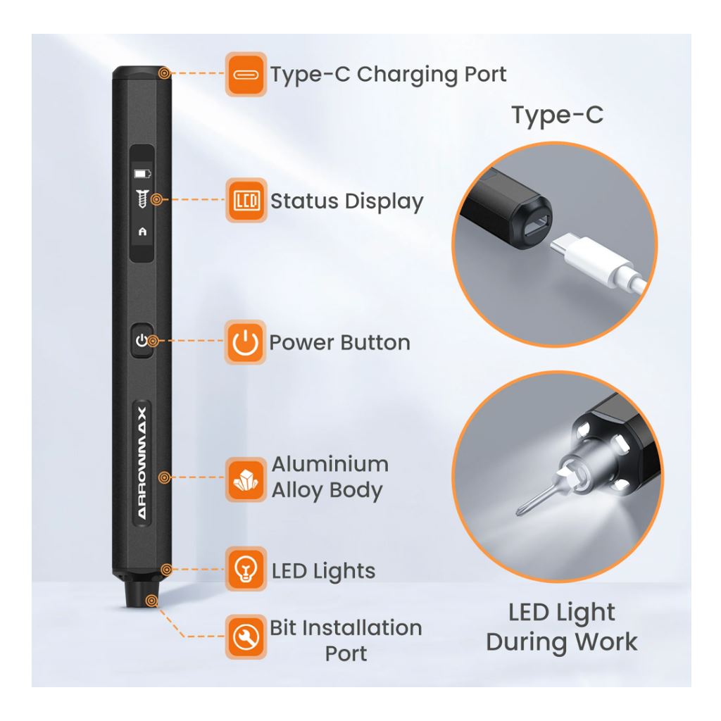SES Pro Smart Motion Control Elec Screwdriver- Blk