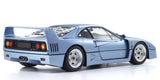 Kyosho 1:18 Ferrari F40 Light Blue Metallic 1987 Die-Cast Collection