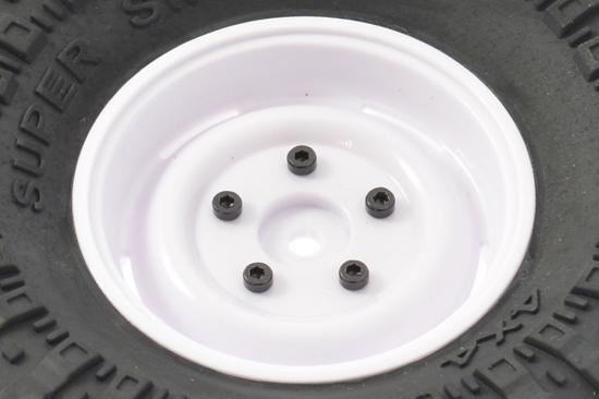 FASTRAX 1:10 CRAWLER SWAMPER 1.9 SCALE WHEEL &#248;118MM TYRE (WHITE)