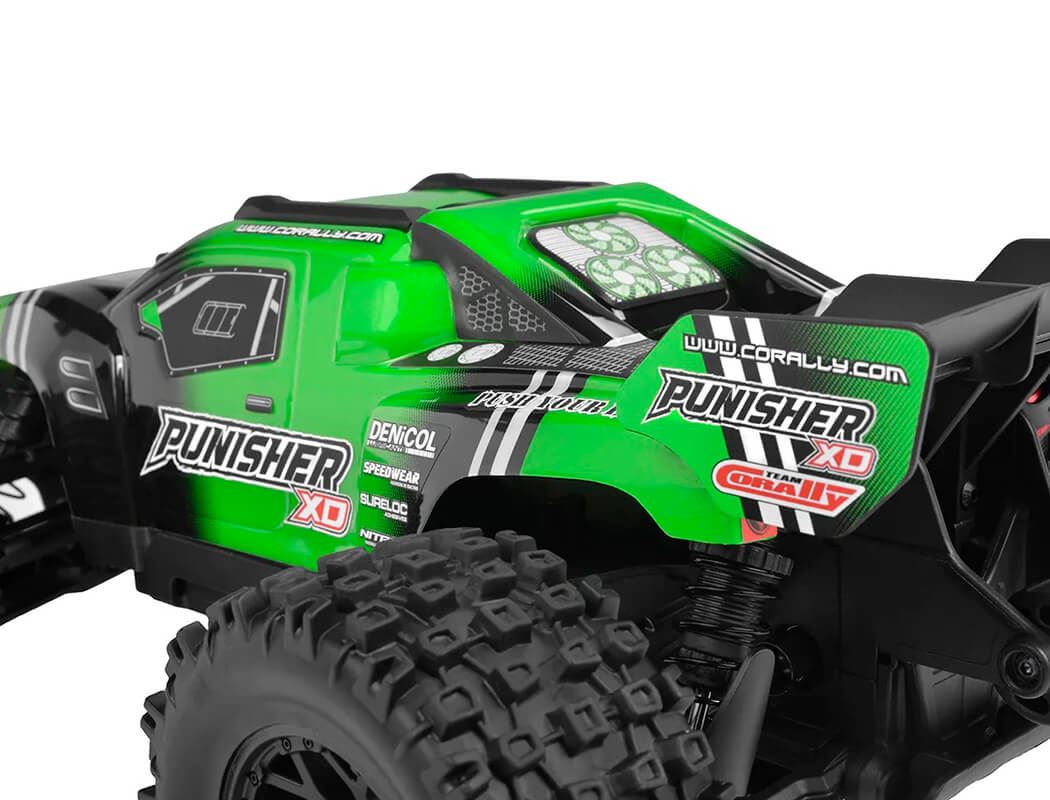 Corally Punisher Xd Rtr Truck - Green