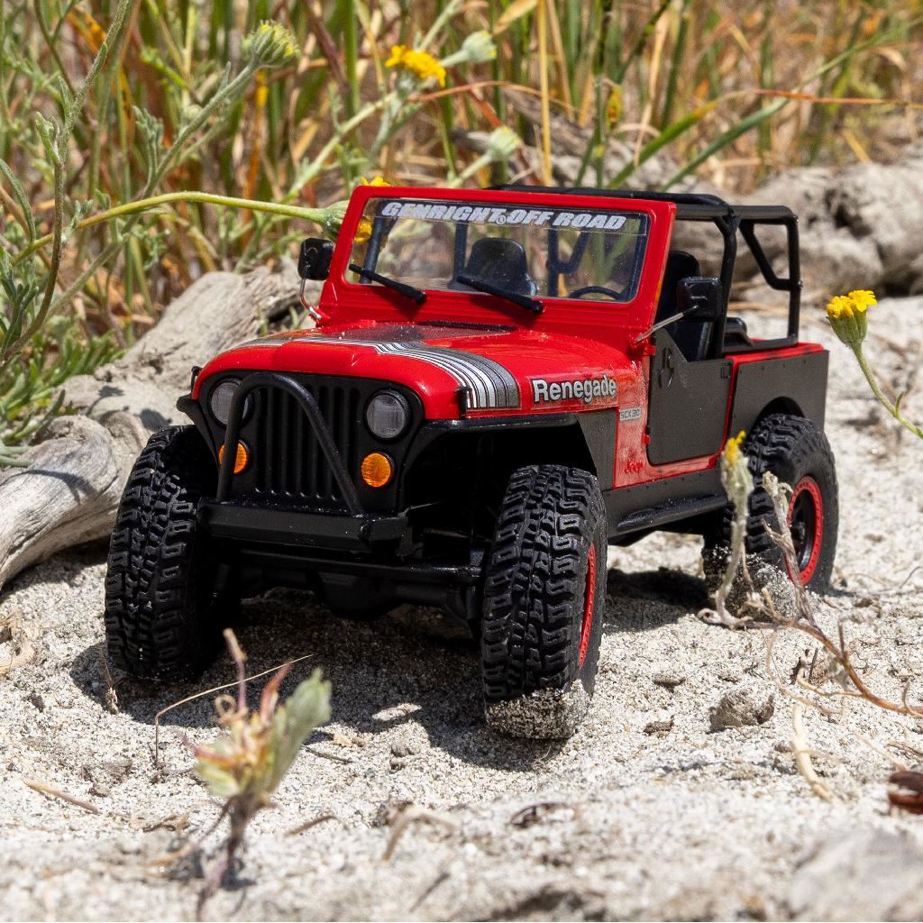 Axial 1/30 Scx30 Jeep Cj-7 Genright 4X4 Rtr, Red