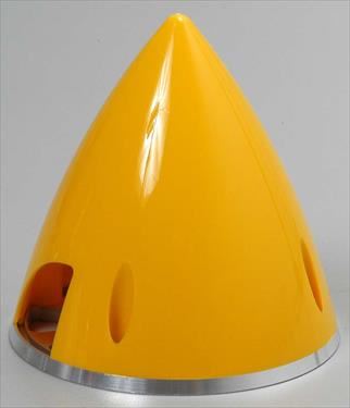 ELECTRIFLY Nylon Spinner with Aluminium Back 3" (76mm) Yellow