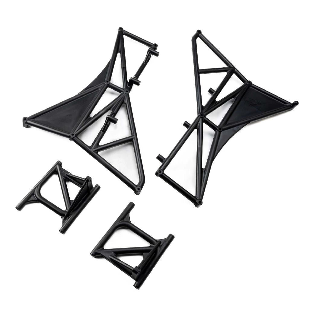 Losi Fender Mounts And Cage, Rear, Left/Right: 5Ive-T 3.0