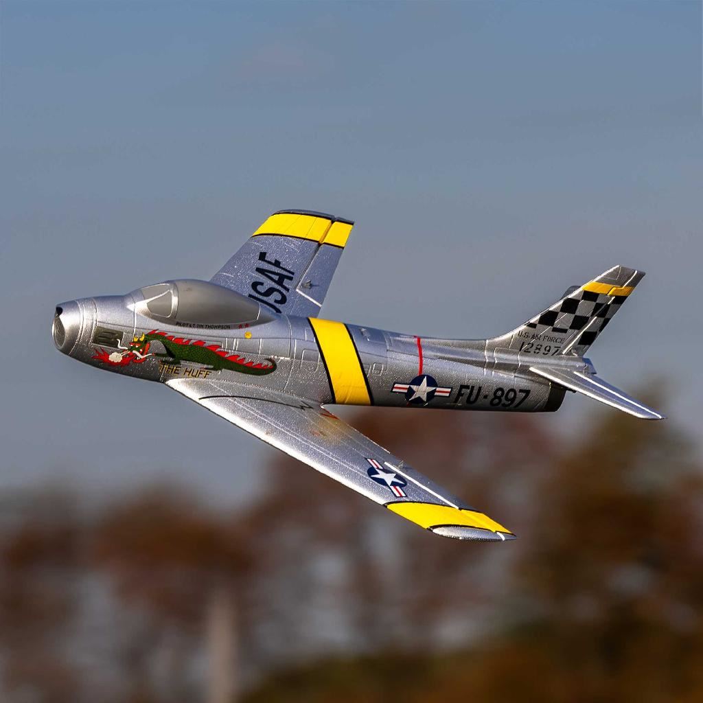E Flite UMX F-86 Sabre 30mm EDF Jet BNF Basic with AS3X and SAFE Sel